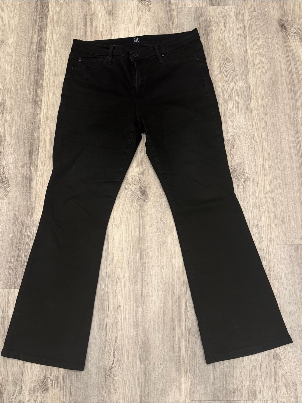 Gap Denim‎ Perfect Bootcut Black Jeans Size 14/32R